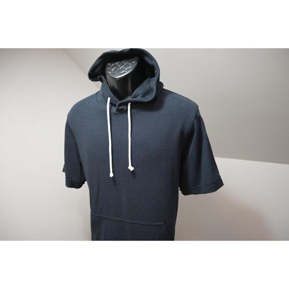 Under Armour Short Sleeve Hoodie Sweat Shirt Loose Cotton Blend Mens Sz Large - Picture 4 of 11